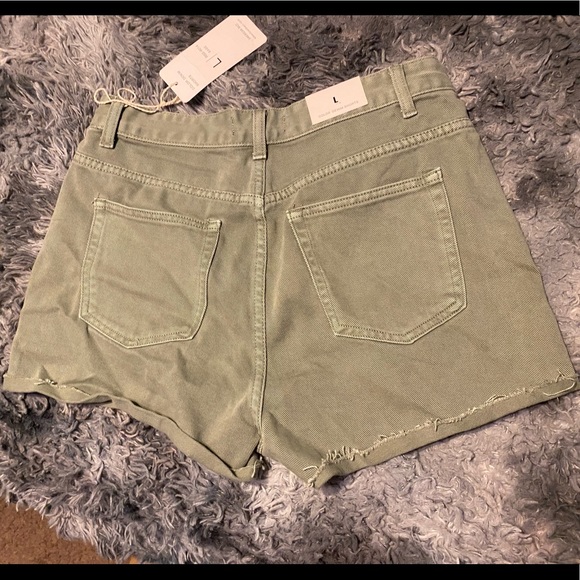 NWT- Green Denim shorts - Picture 2 of 4